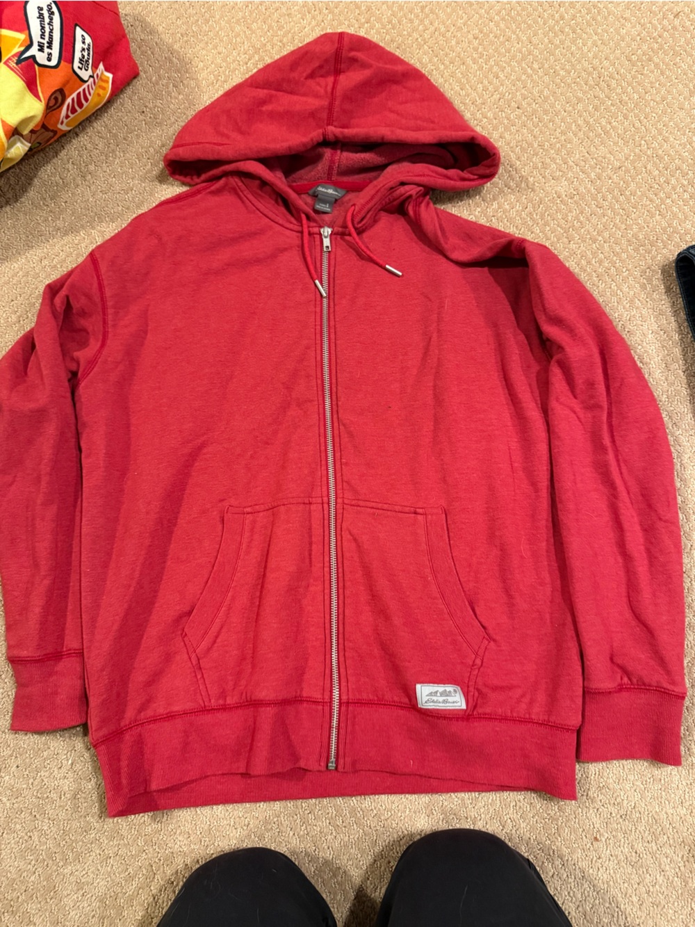 Eddie Bauer Women’s Red Zip Hoodie